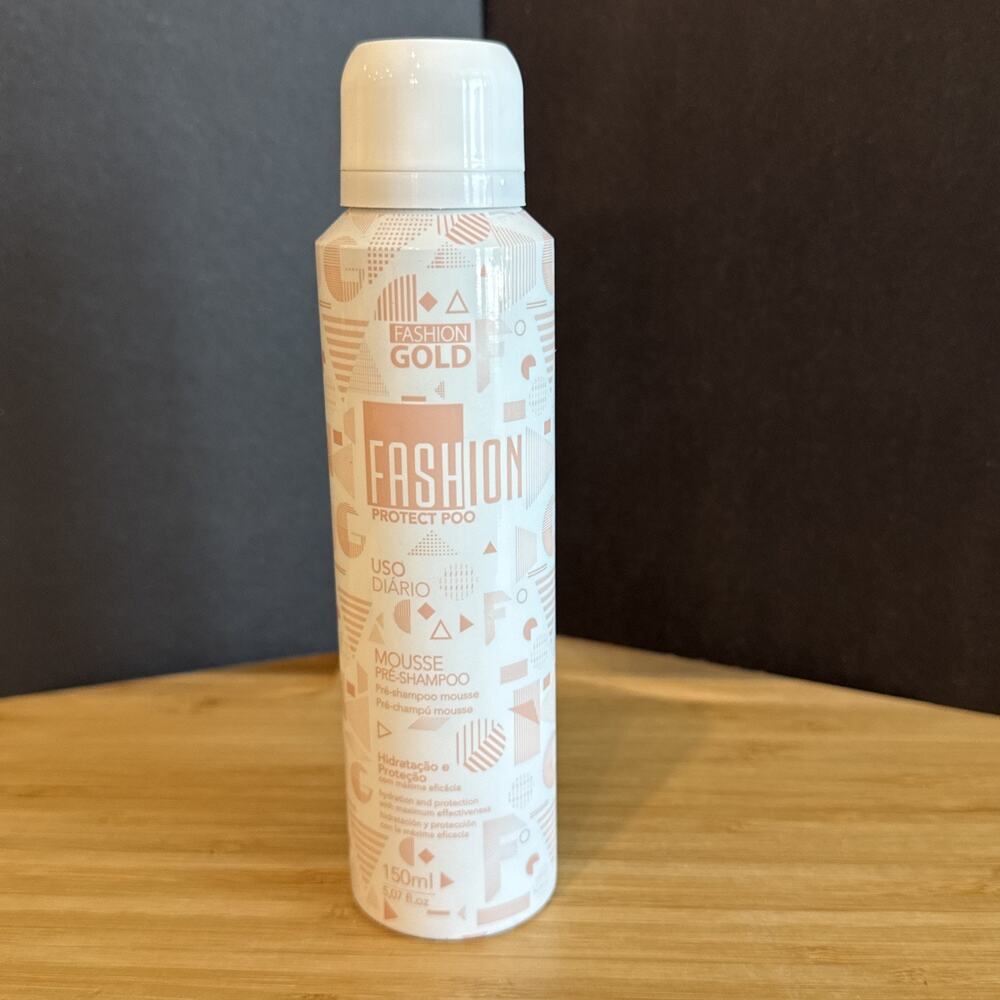 Pre-Shampoo Protect Poo MOUSSE Fashion Gold- 150ml/5.07fl.oz